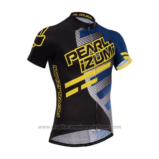 2014 Abbigliamento Ciclismo Pearl Izumi Nero e Giallo Manica Corta e Salopette